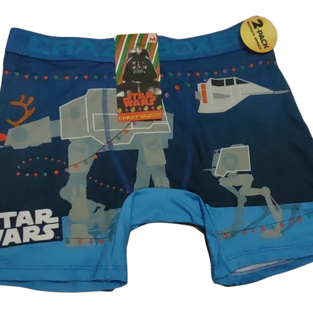 Crazy Boxer Star Wars XMAS Boxer Briefs 2 Pack Size M